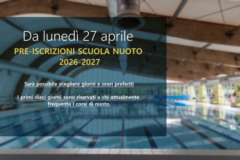 Pre iscizioni scuola nuoto